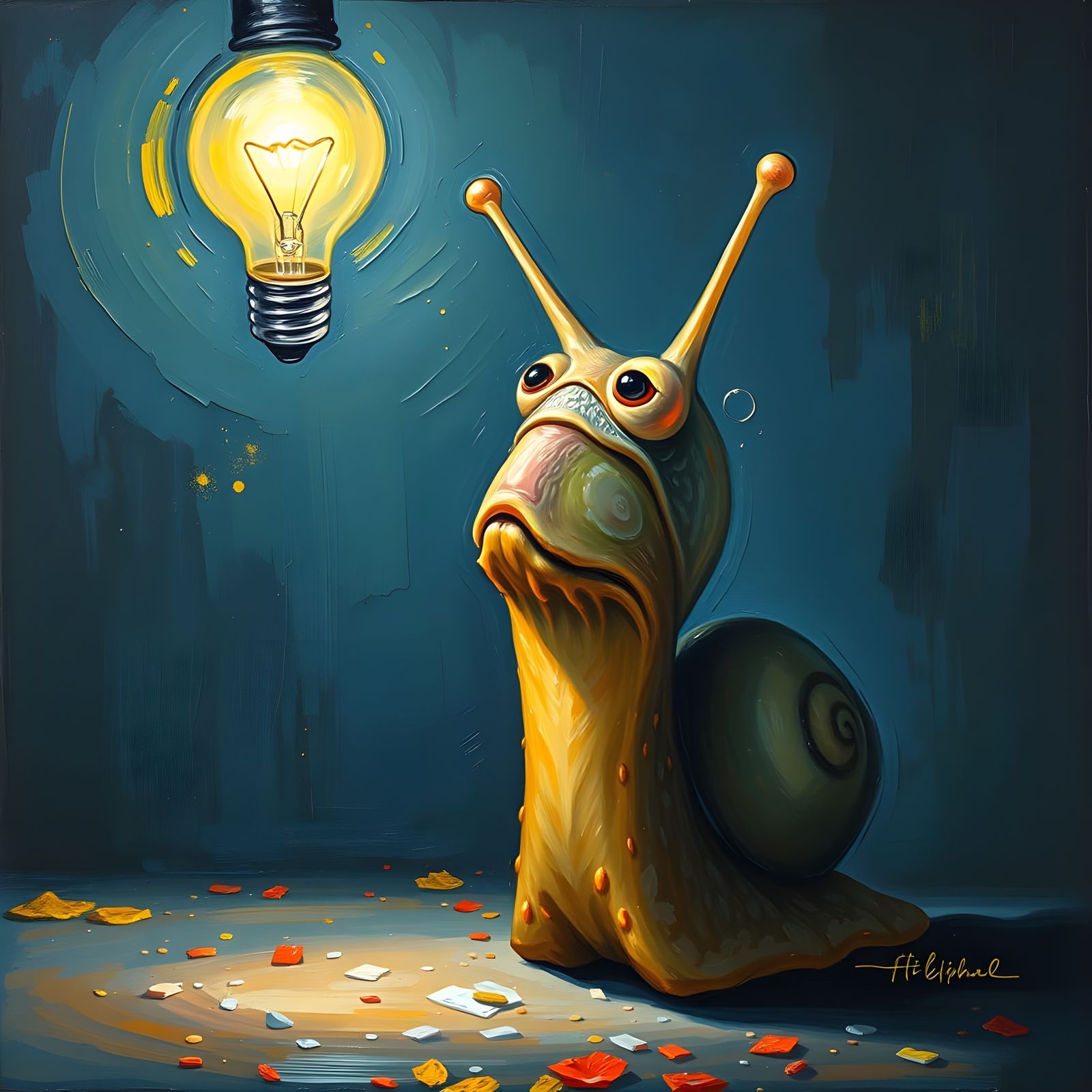 Snail and the Floating Lightbulb