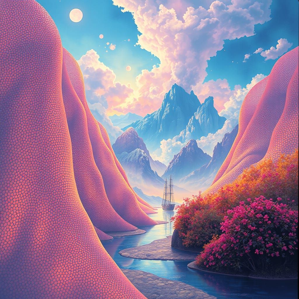 Optical Illusions in Ethereal Light