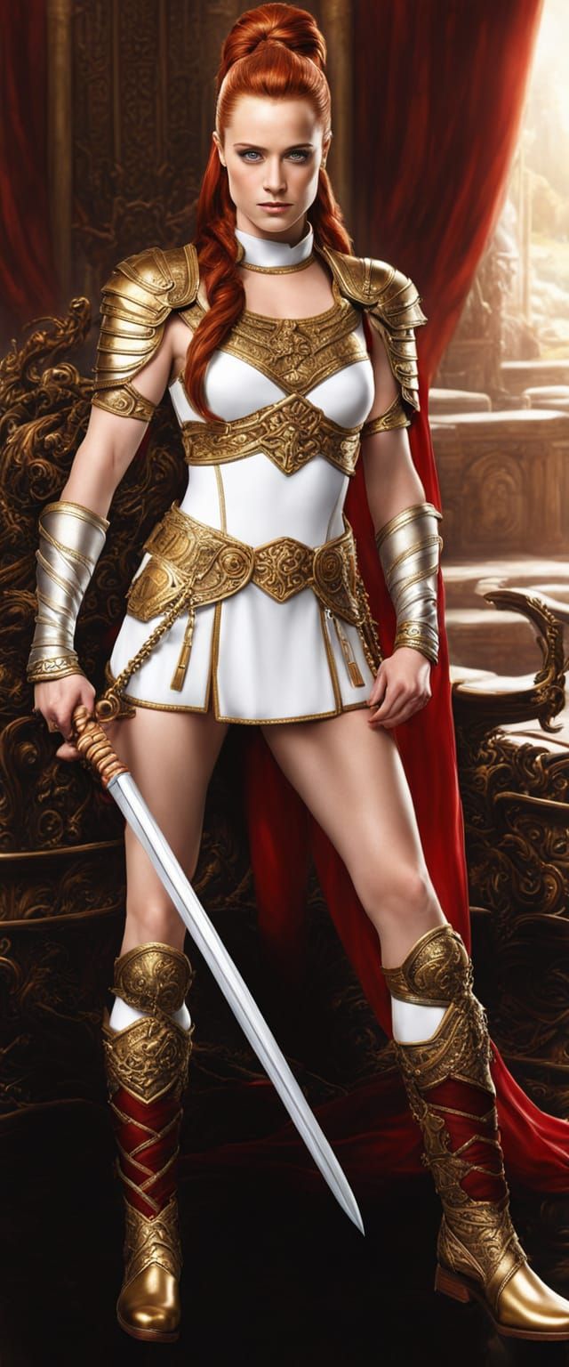 Fantasy Warrior with Cobra Staff: Digital Art