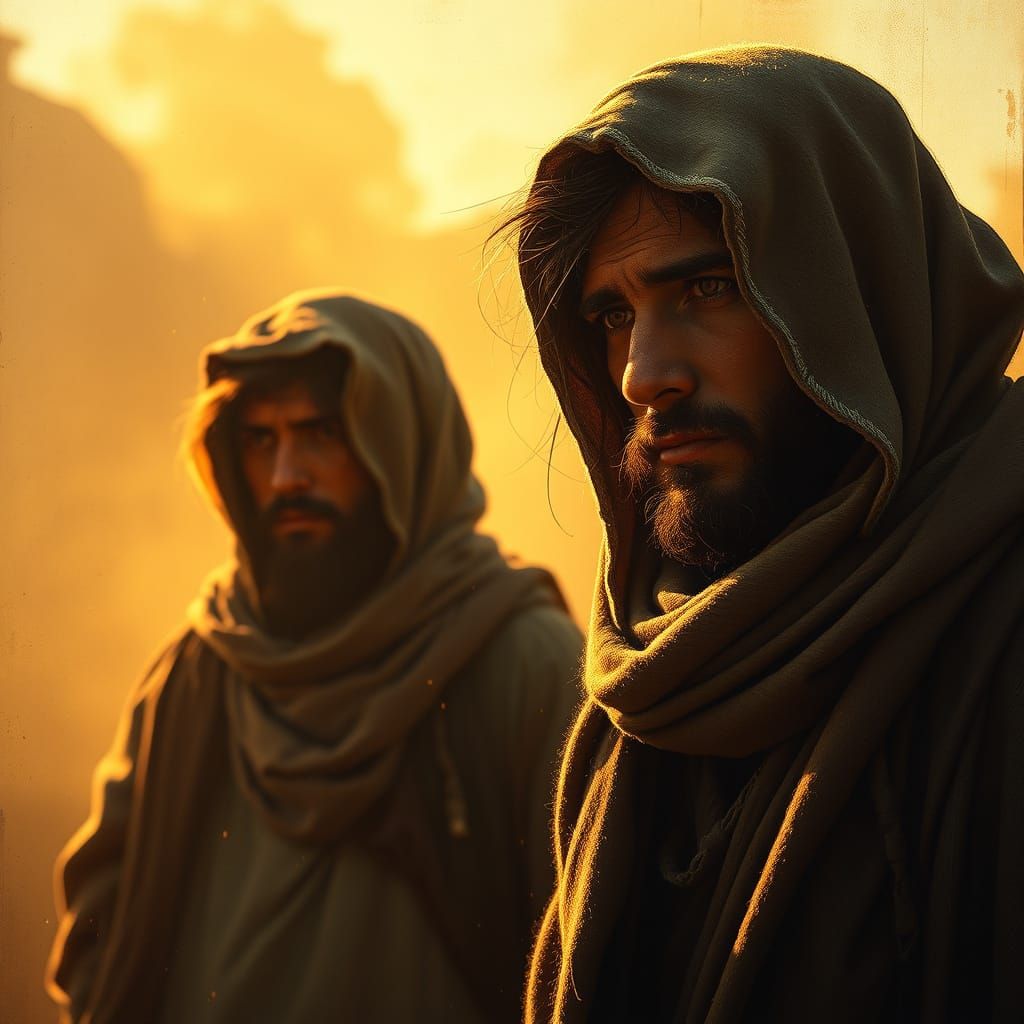 Victorian Peasants in Golden Hour Sunlight