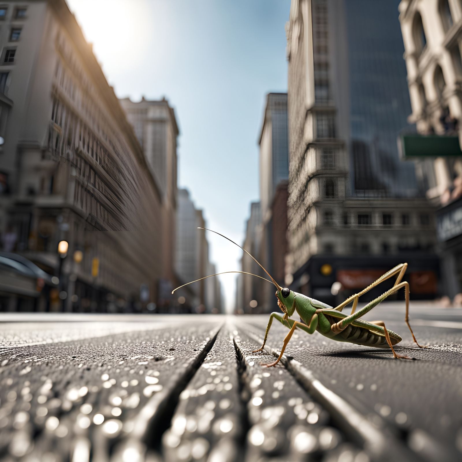 City street perspective: grasshopper edition 🦗