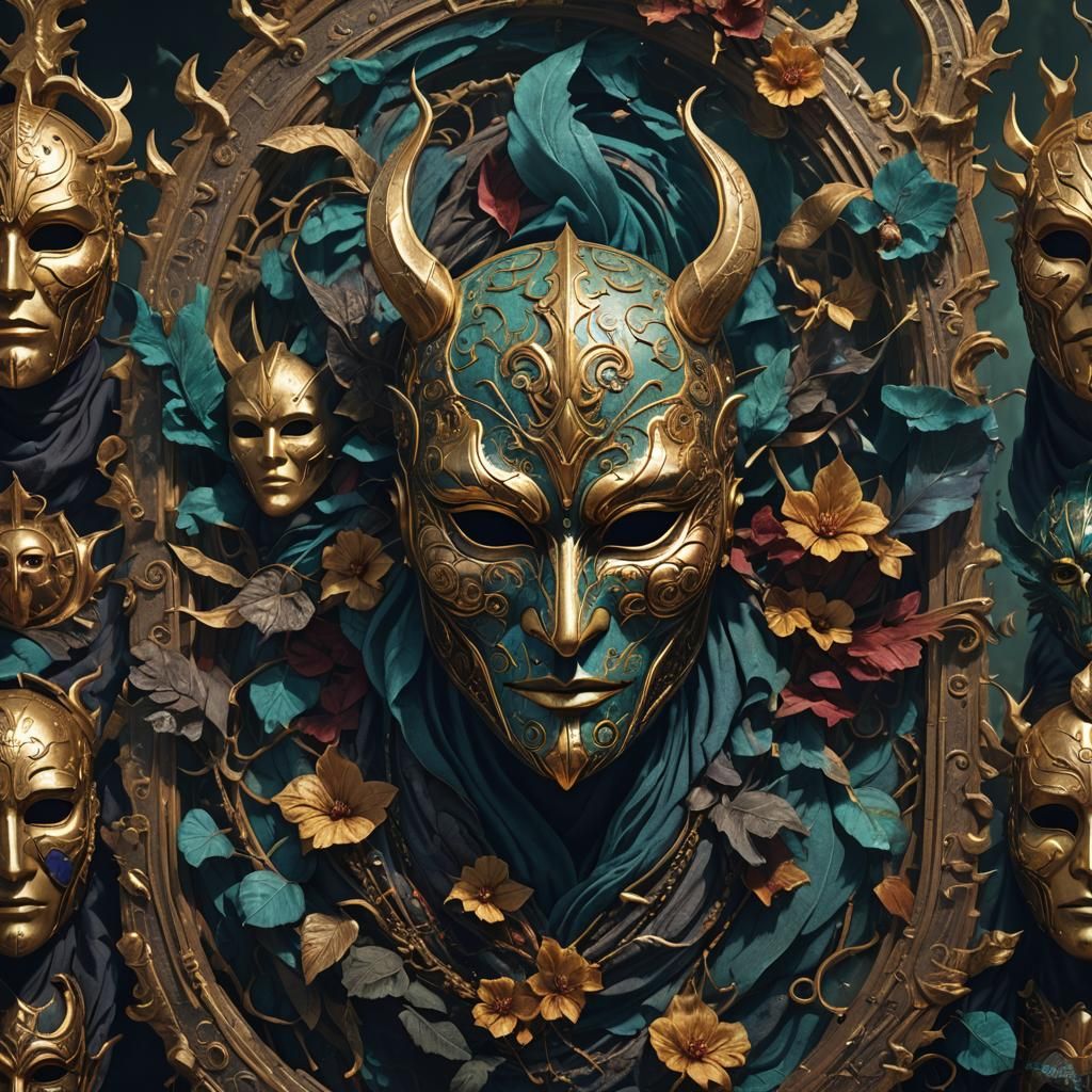 Mask Becomes Face: Detailed Matte Painting