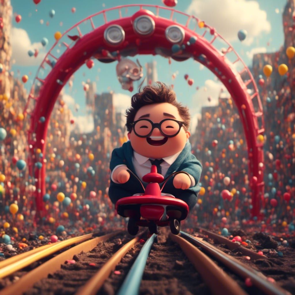 Life's Roller Coaster: An AI Interpretation