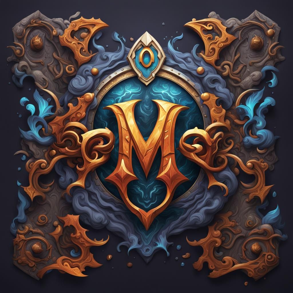 Detailed T-Shirt Logo Design in Fantasy Style