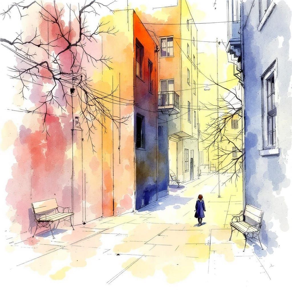 Architectural Blueprint Style Art with Moebius and Pratt Inf...