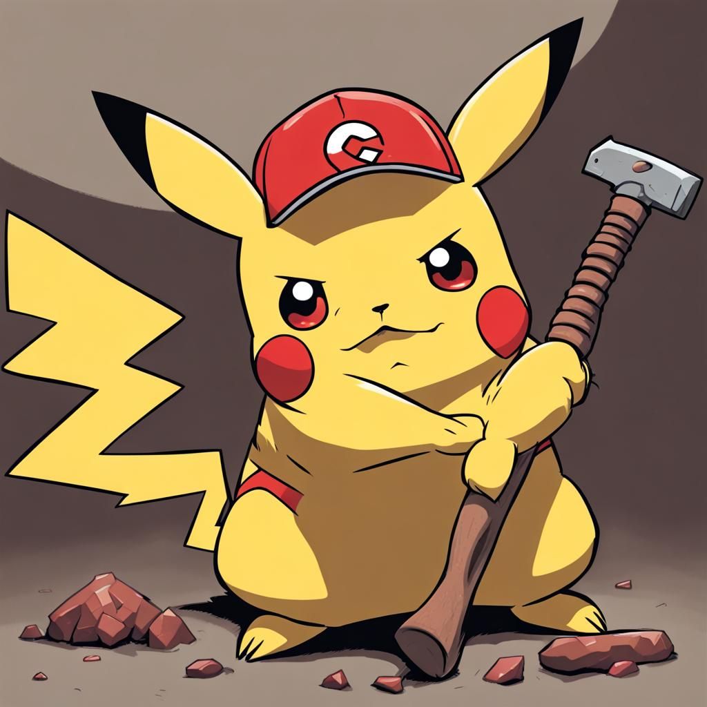 Pikachu Embraces Labor With Hammer and Sickle