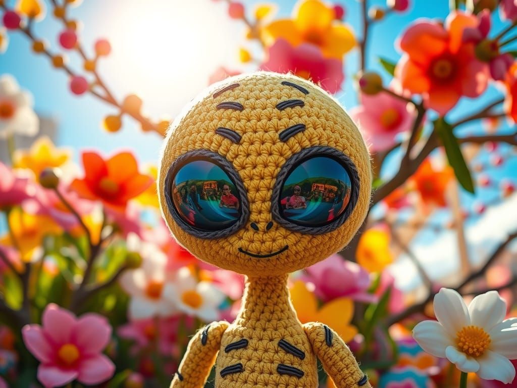 Vibrant Easter Fantasy in Iridescent Colors