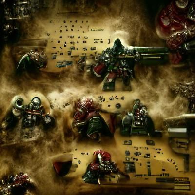 Warhammer 40K Space Marine Ready for Battle