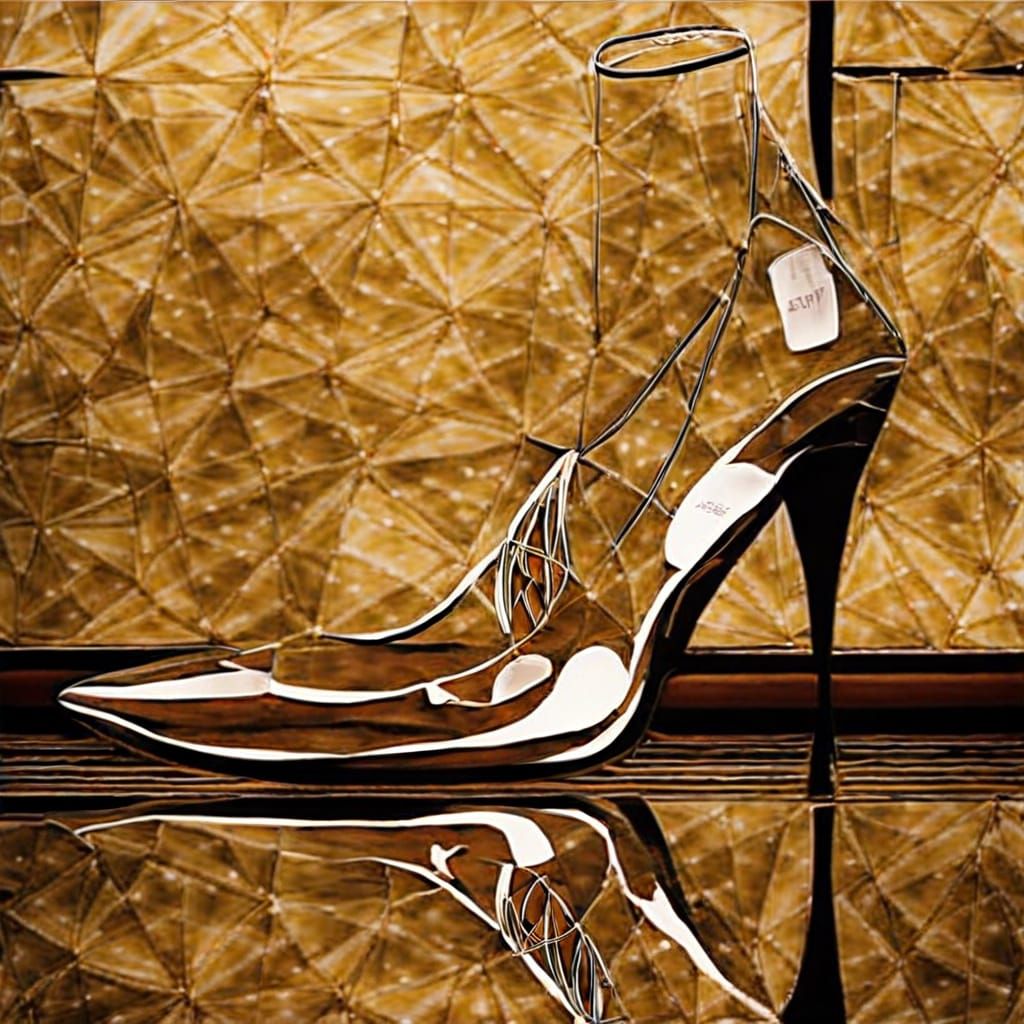 Glass Slipper and Gown For A Royal Ball