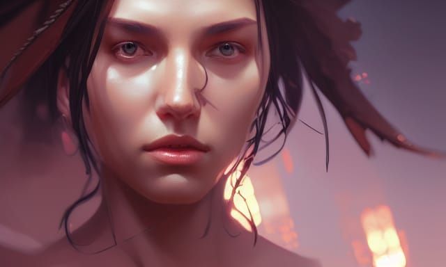 Redemption Portrait in Hyperdetailed Style