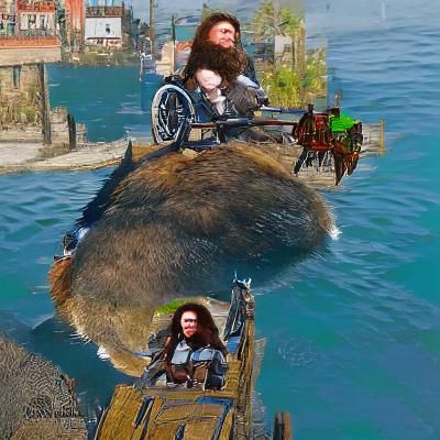 Hagrid Rides into Novigrad