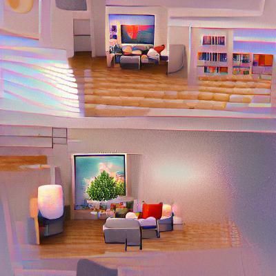 AI Generated Living Room Interior