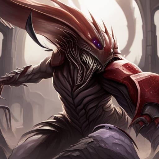 Menacing Alien Creature Design: Insectoid Sci-Fi Monster