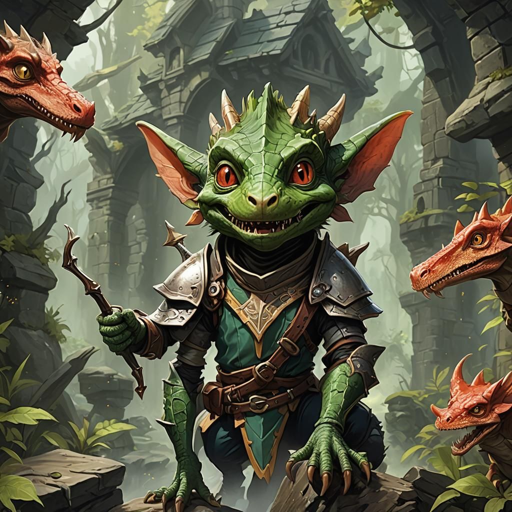 Inquisitive Kobold Character Concept Art