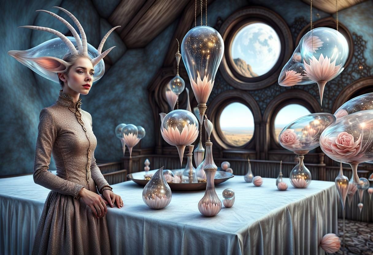 Exquisite Alien Lifeforms in Surreal Biopunk Style