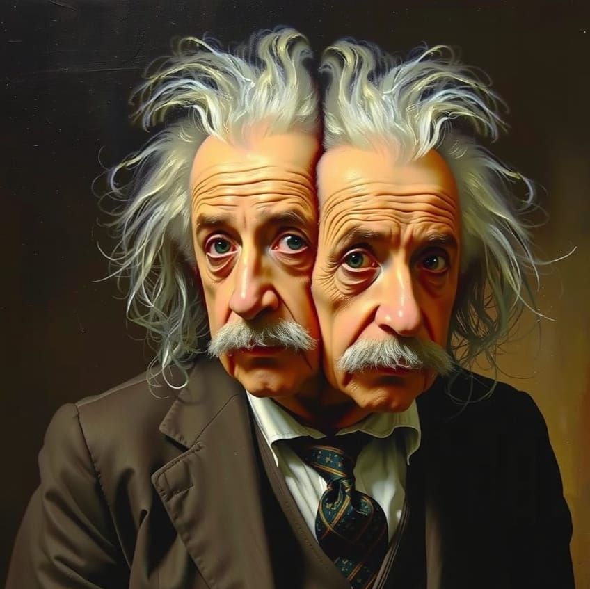 Einstein & Zweistein - A portrait of Albert & Albert