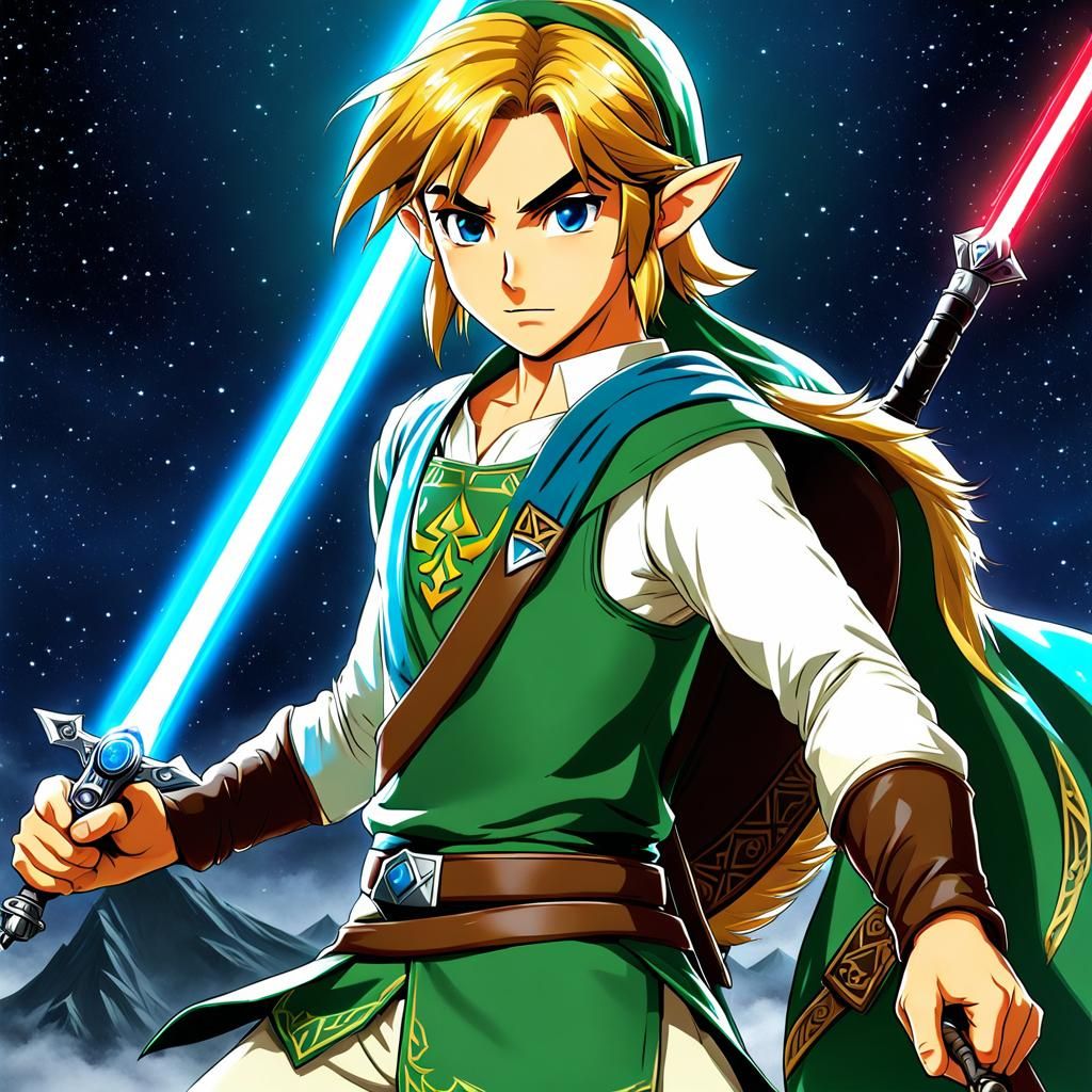 Link in Star Wars Style: Anime Key Visual