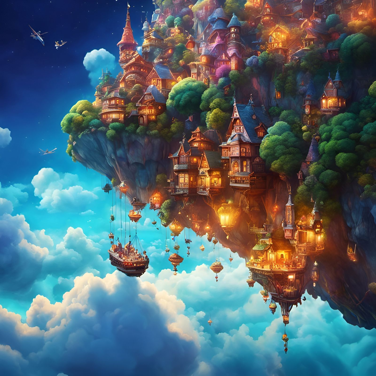Magical Cloud Towns High Above the World