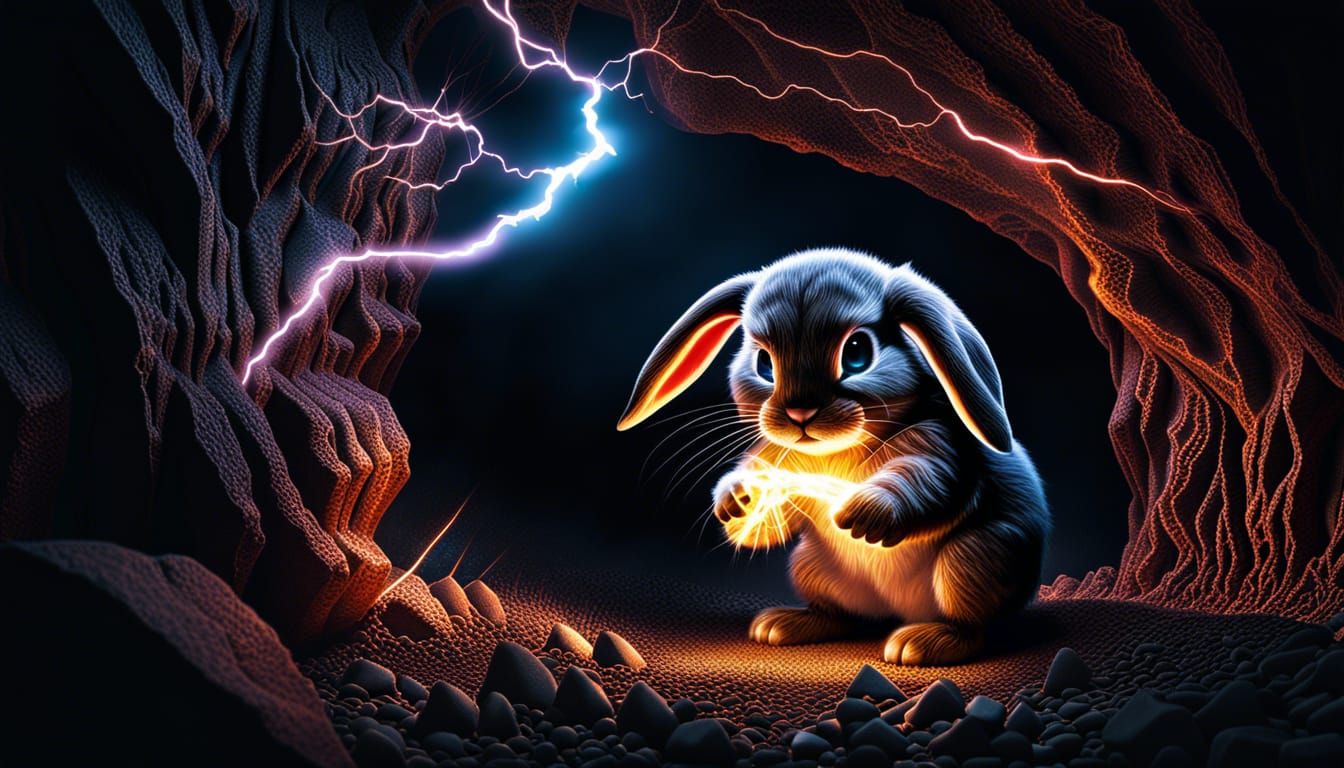 Darth Bunny Learns Force Lightning