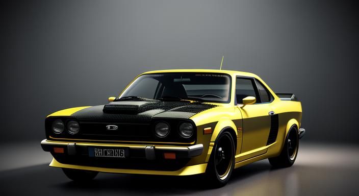 Chibi Duck and Upside-Down Car in 3D