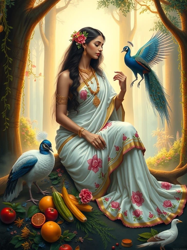 A divine forest goddess