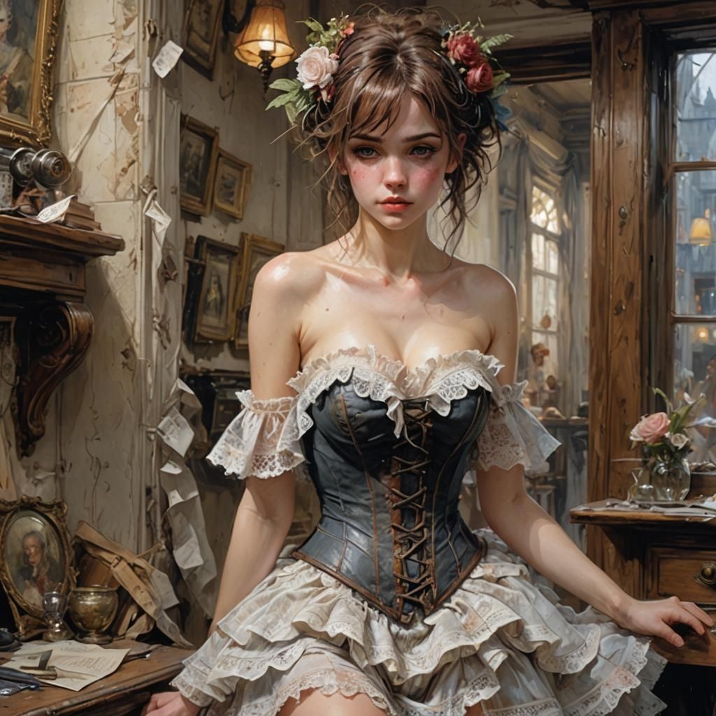 Fantasy Woman in Detailed Digital Painting