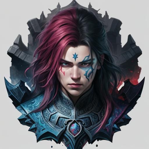 Detailed Heart Crystal in Splash Art Style