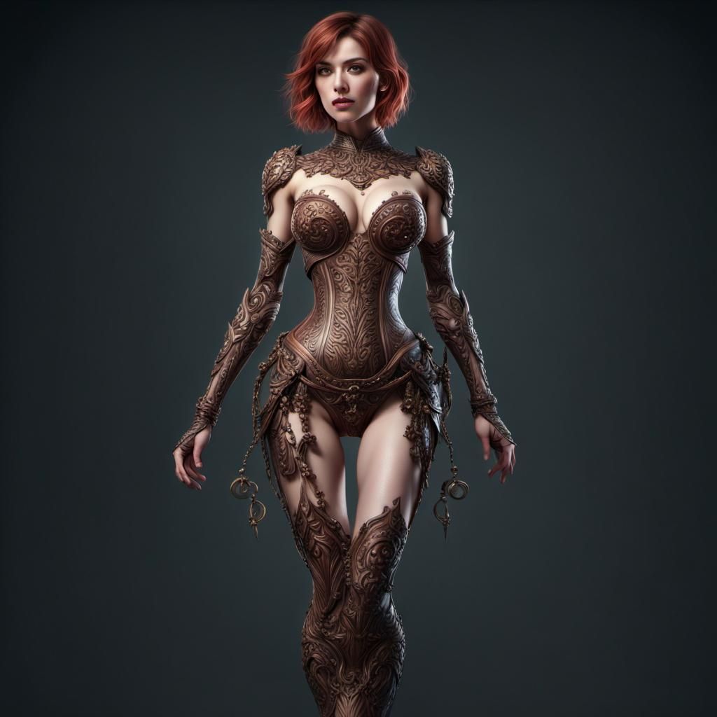Detailed Full Body Portrait in Fantasy Art Style