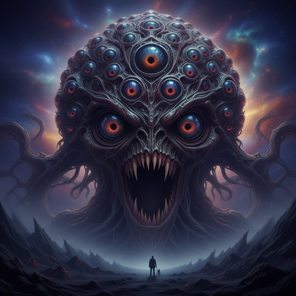 Gargantuan Lovecraftian Entity Embodies The Cosmos