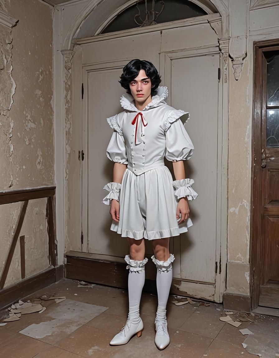 Boy Crossdressing as Snow White Princess