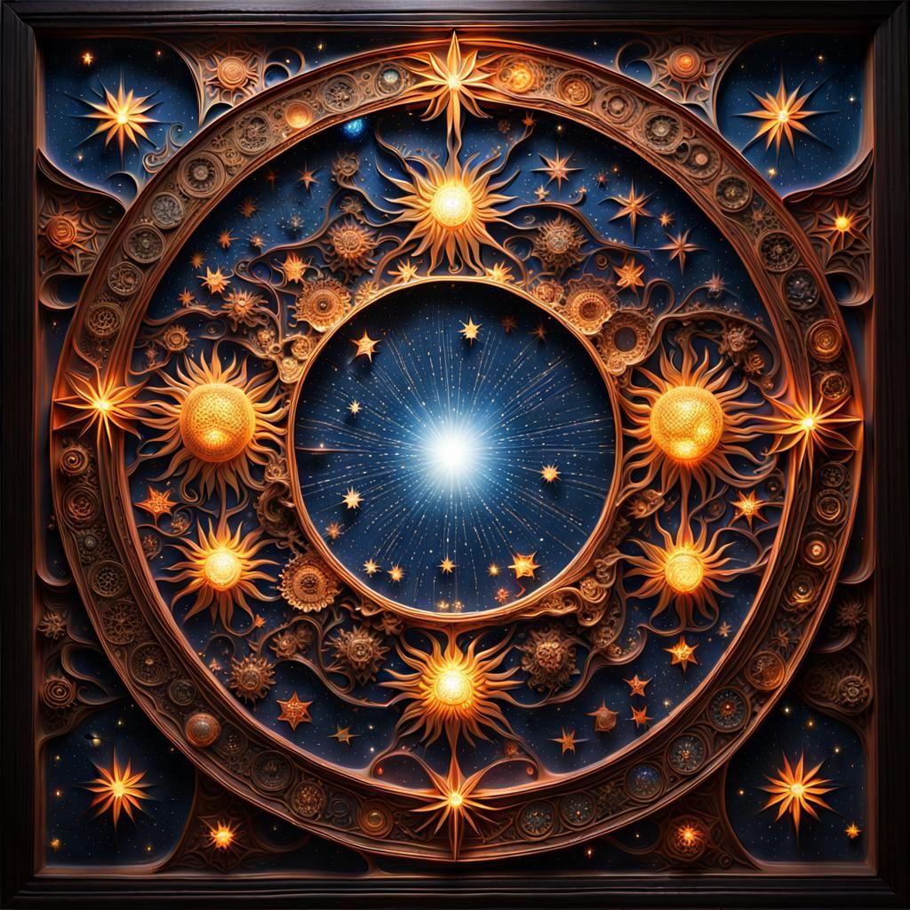 Surreal Celestial Masterpiece in Shifting Colors