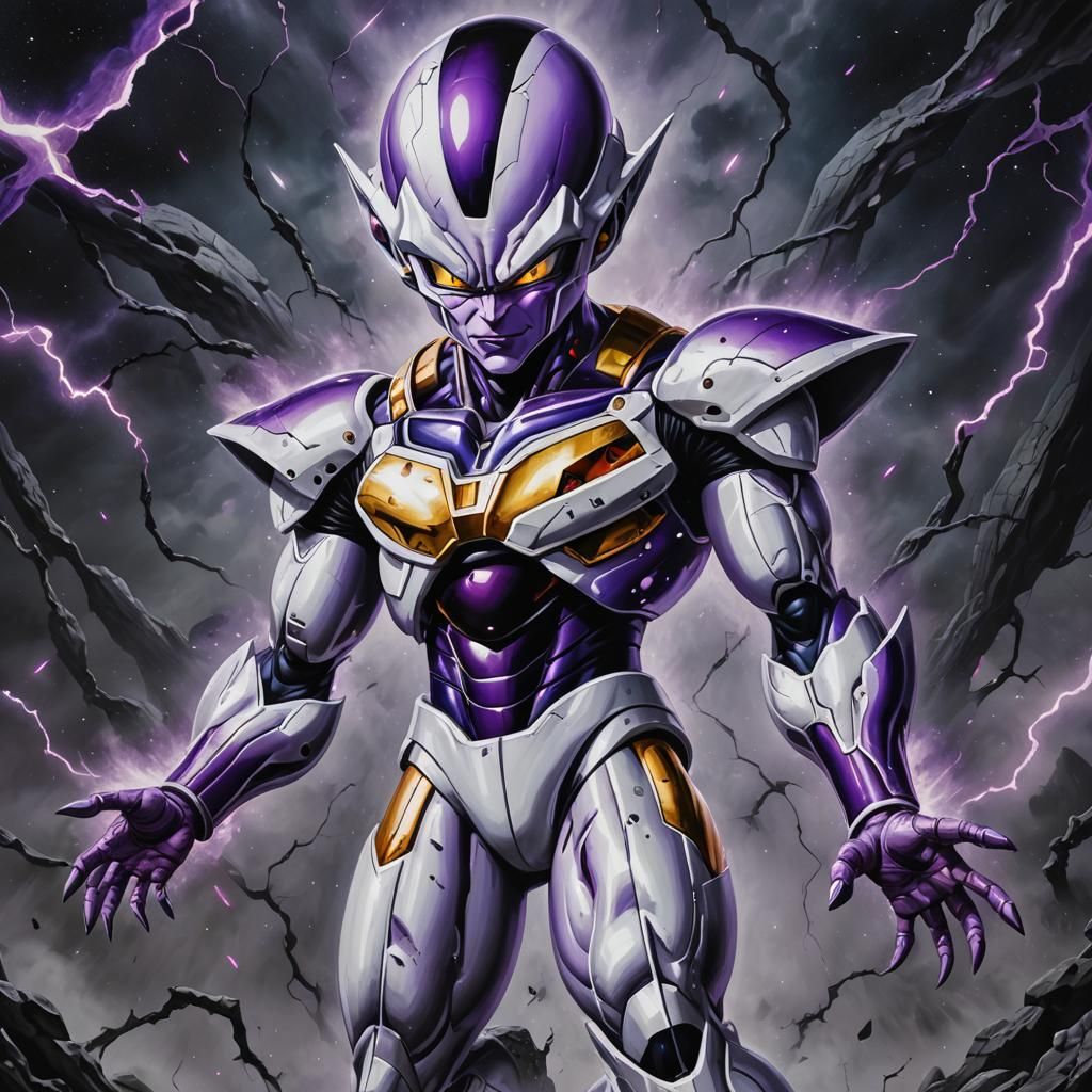 Frieza Portrait: Expressionist Art in Alien Sci-Fi