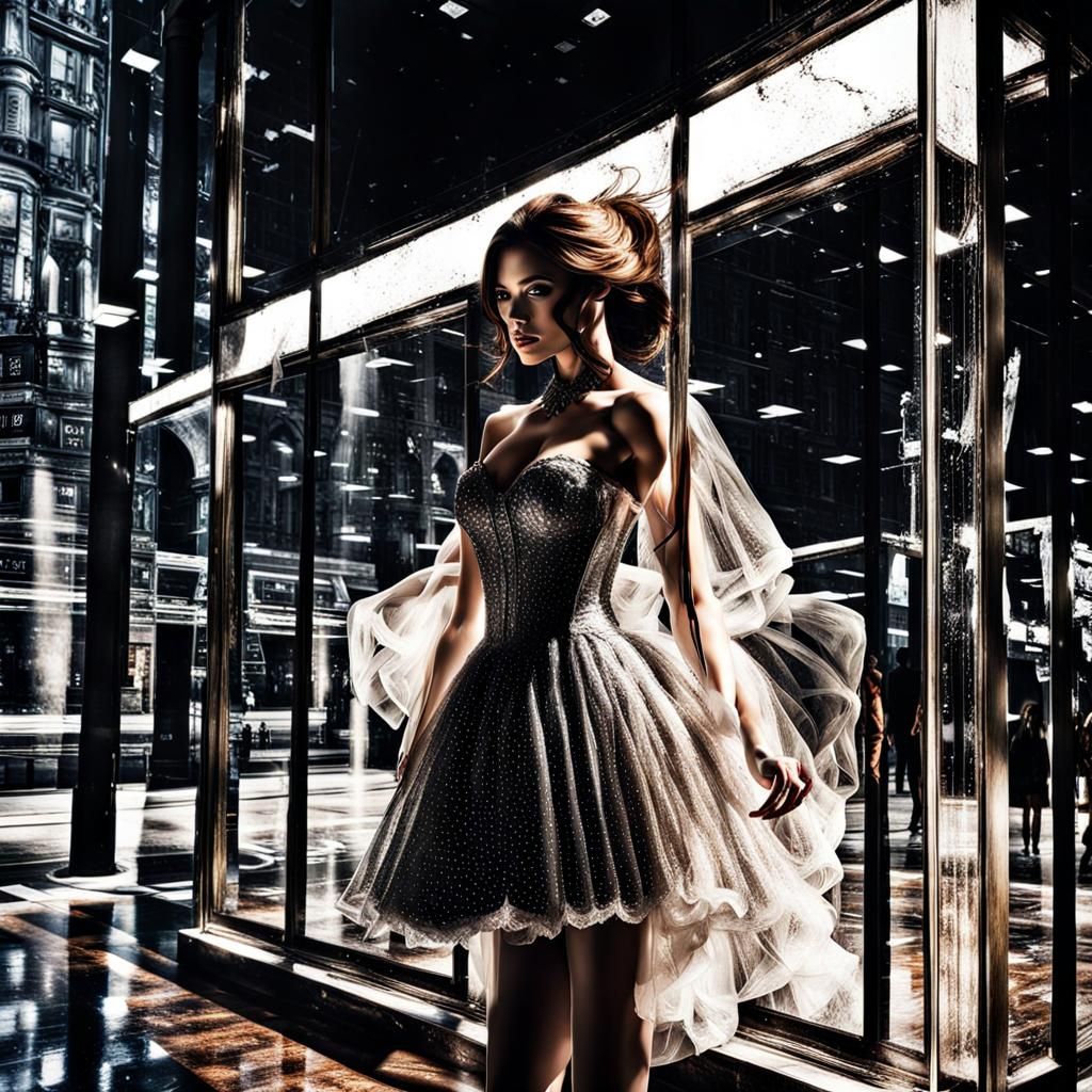 Captivating Beauty Behind Glass: An Artificial Dream