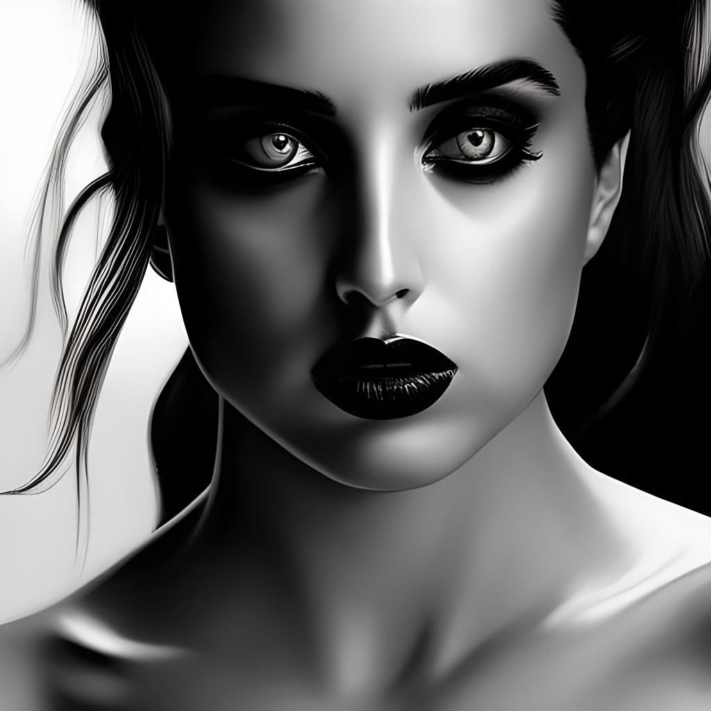 Ana de Armas Dark Gothic Horror Portrait