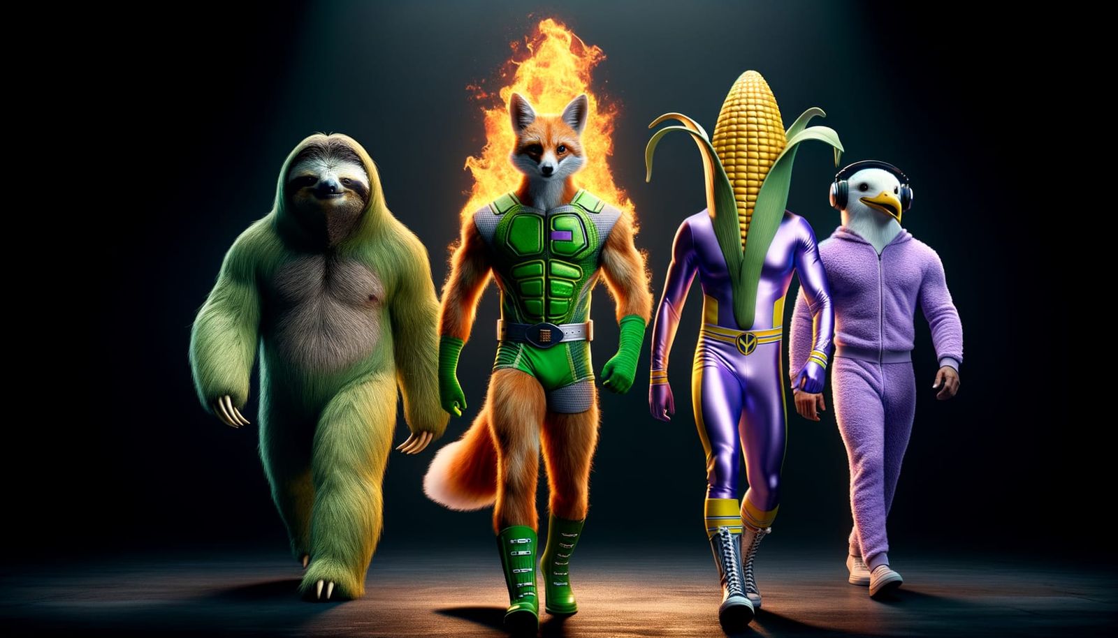 Superhero Animal Squad Ready for Action