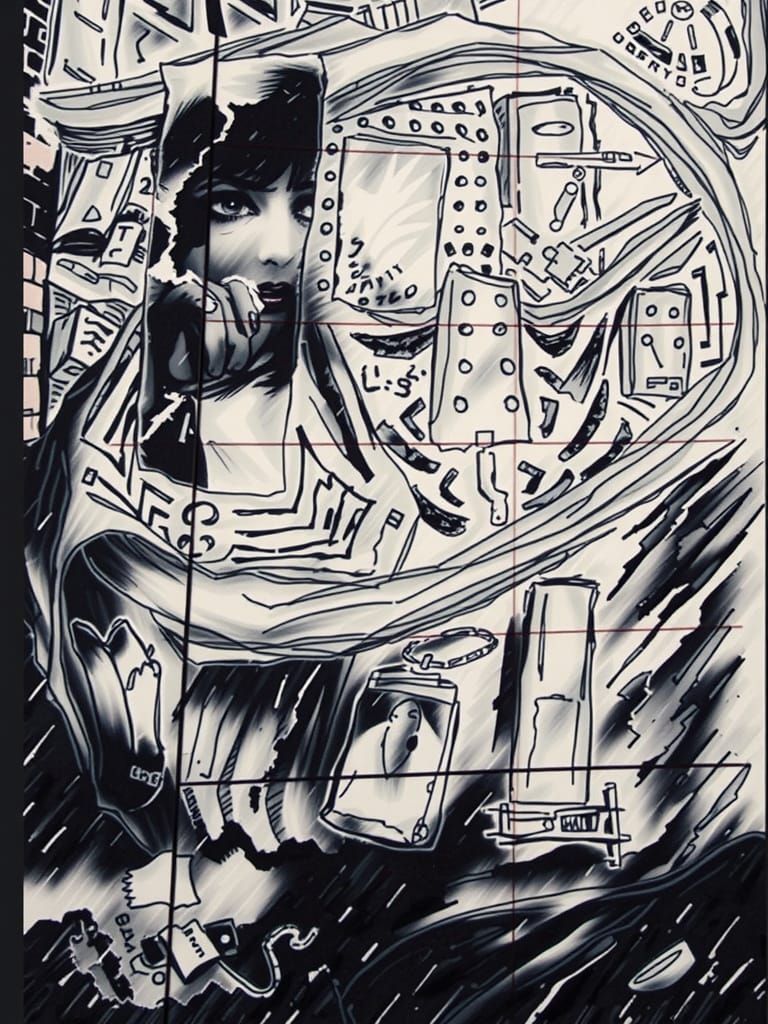 Mysterious Woman Clutches Faded Photograph in Abandoned Alle...