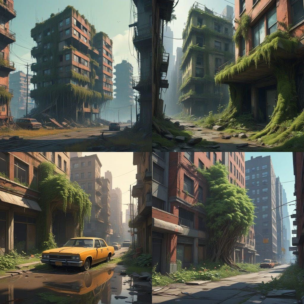 Nature Reclaims Abandoned Urban Landscape