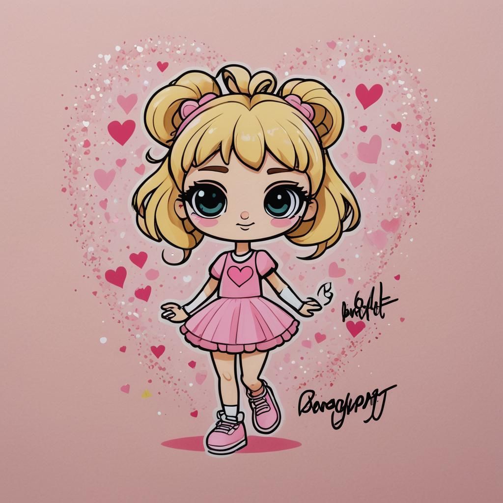Powerpuff Girls Style B Illustration with Pastel Colors