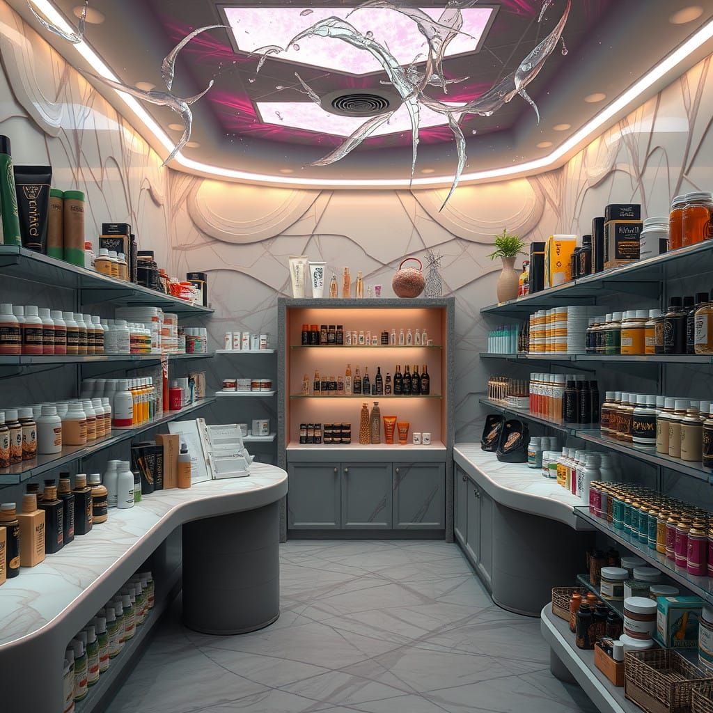 Surreal Cosmetics Boutique in Vibrant Fantasy Colors
