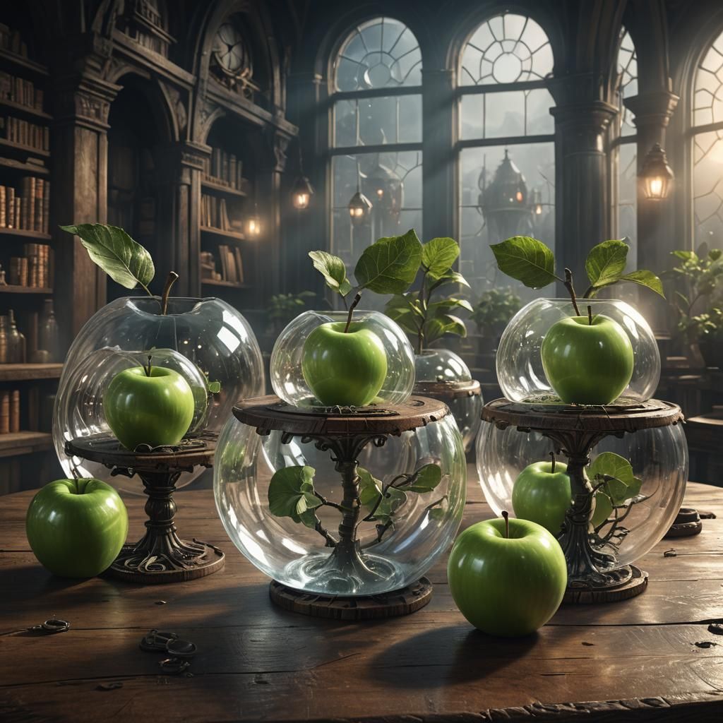 Civilizations in Glass Apples: Sci-Fi Concept Art