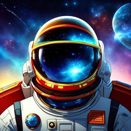 Cinematic Sci-Fi Masterpiece of an Astronaut in Space