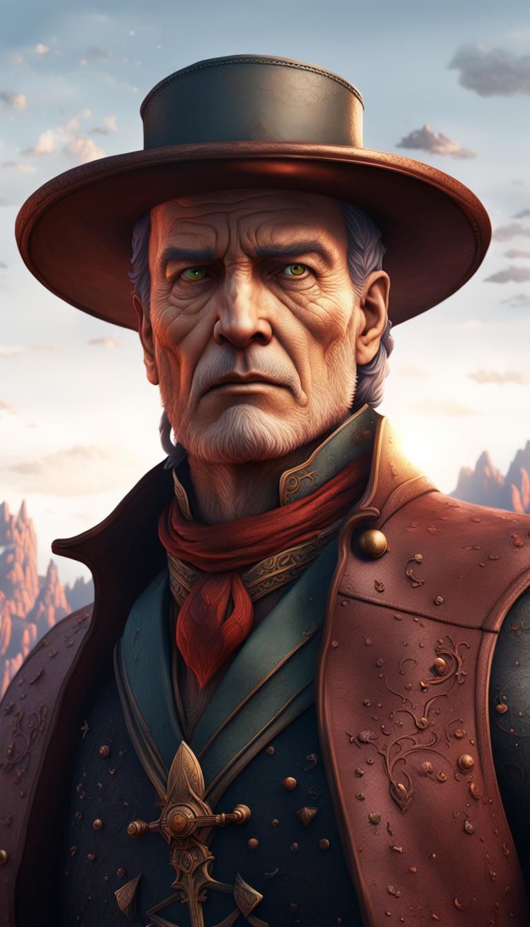 Straight Shooter in Detailed Matte Painting Style