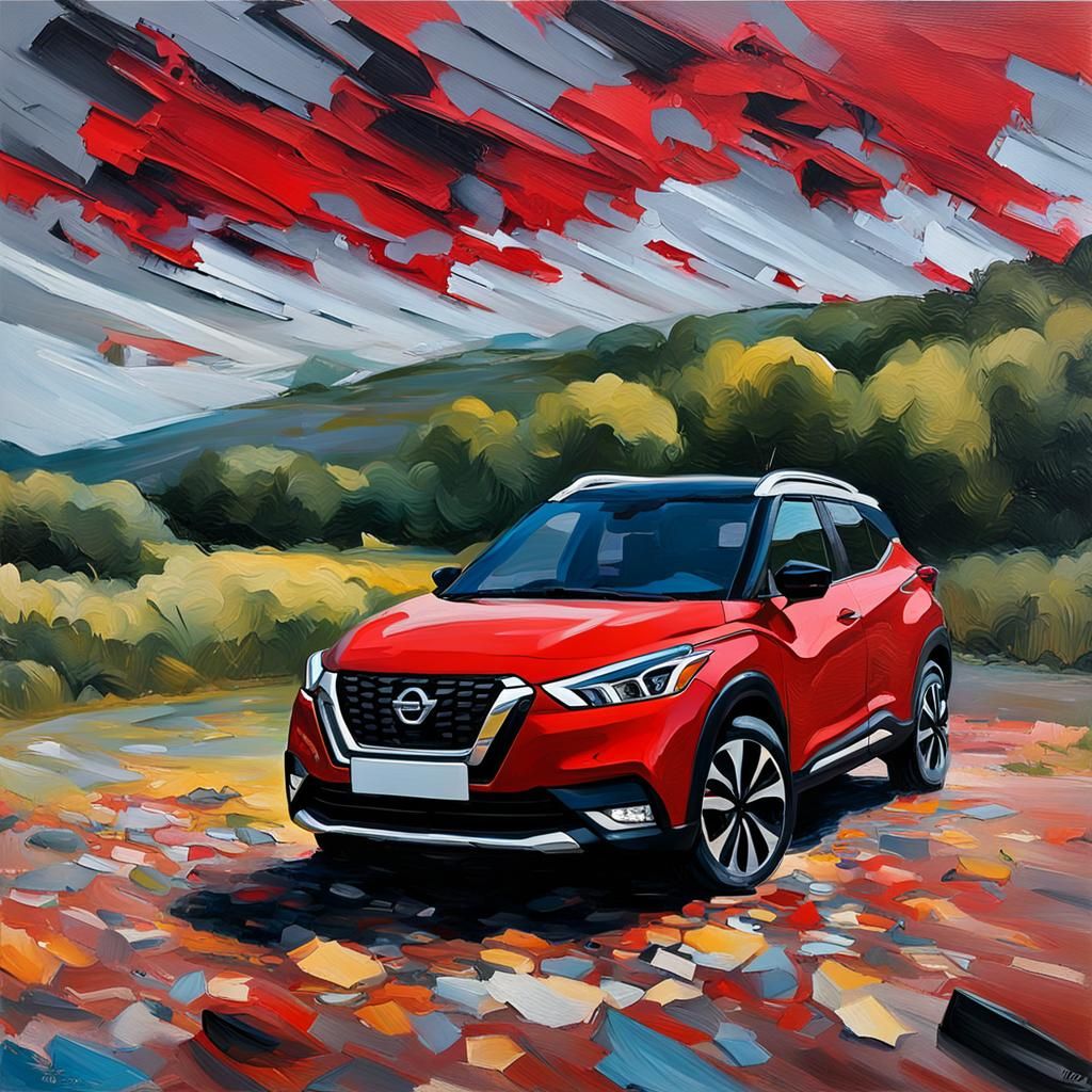 Nissan Kicks SR in Neo-Impressionist Style