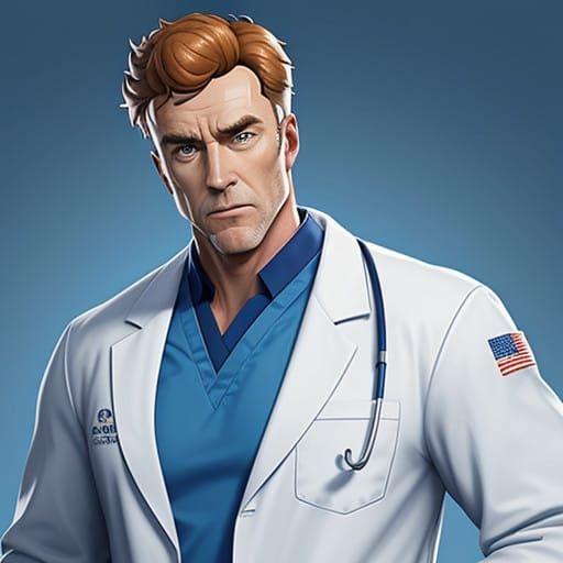 Eccentric Doctor as Fortnite Character