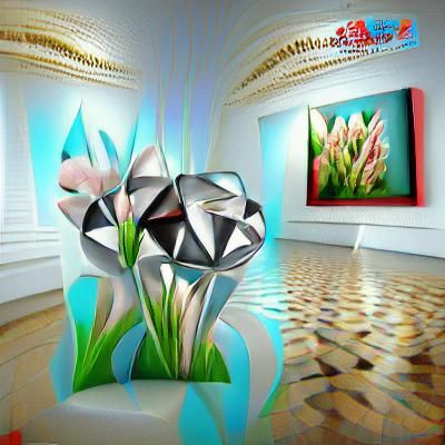 Geometric Diamond Shines in Art Gallery