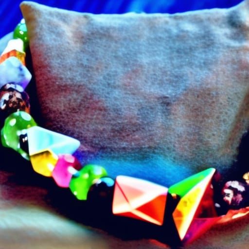 Rainbow Gemstone Bracelet on Hand