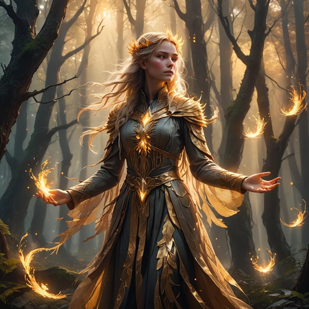 Alina Starkov Summons Light in Mystical Forest