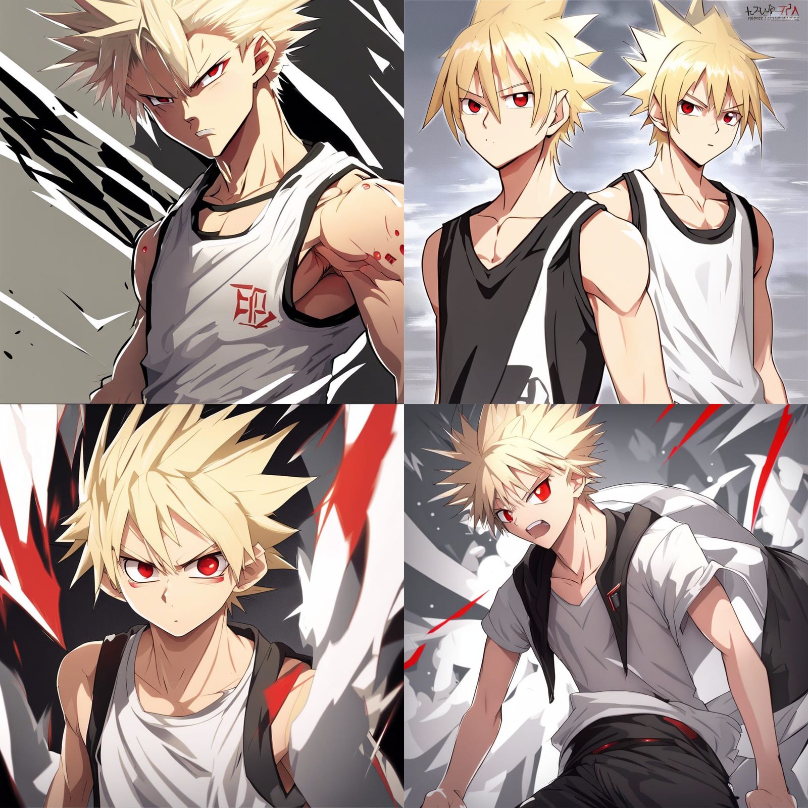 Anime Style Image of Young Blond-Haired Man