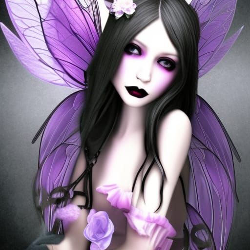 Gothic Fairy Girl Portrait