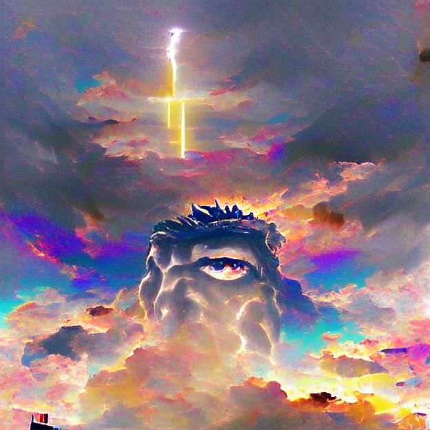 AI Generated God-like Figure